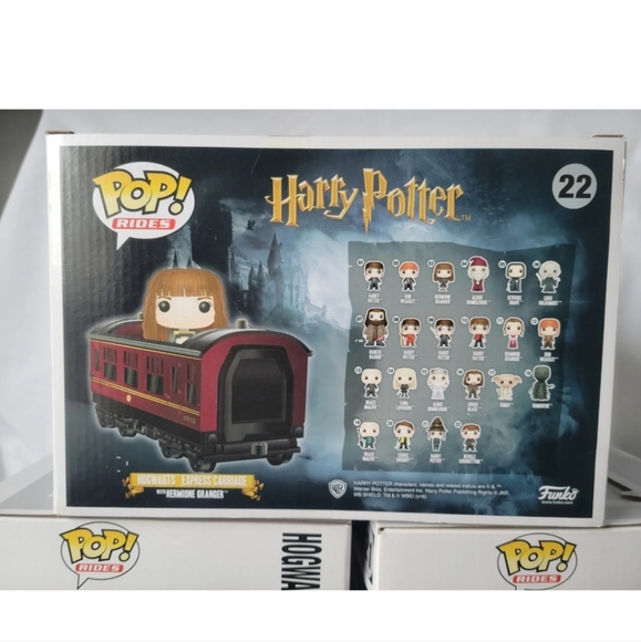 Funko Pop! Rides Hogwarts Express Engine #20 Harry Potter #21 Ron & #22 Hermione - Picture 4 of 16